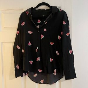 Rails Watermelon Silk Shirt - size small